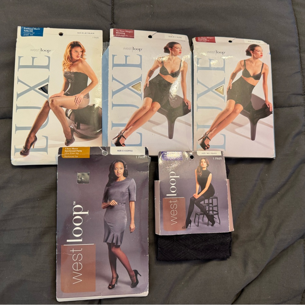 West Loop Pantyhose Bundle - 5 Pairs